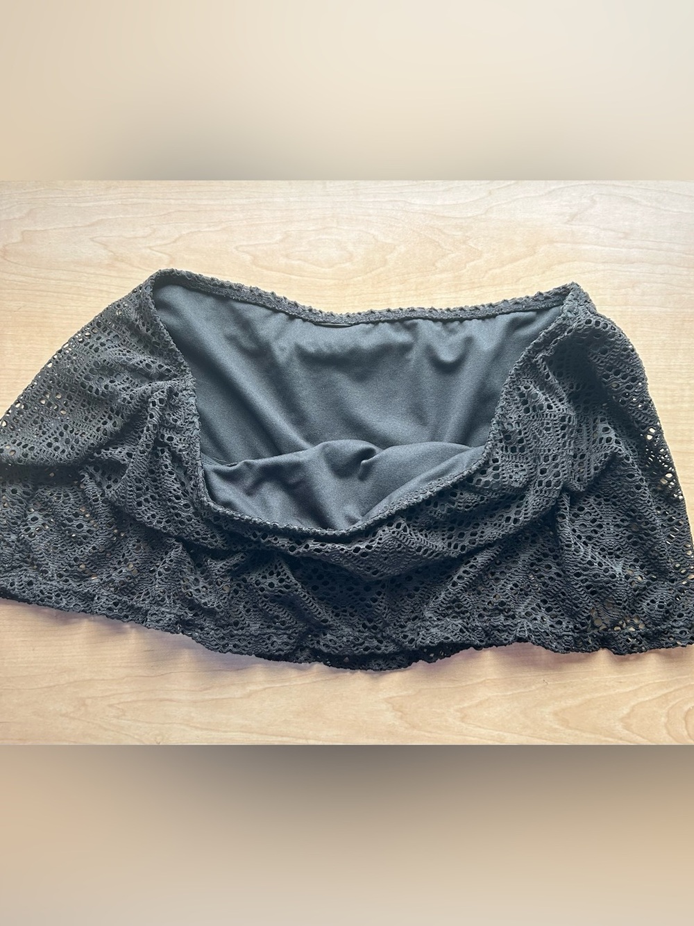 Women’s Halter Swim Tank and eyelet skirt bottom in black L - Picture 9 of 11